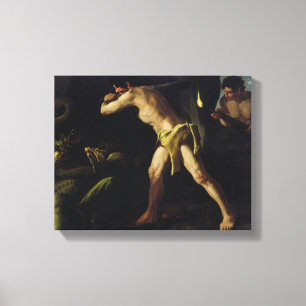 Hercules vechten met de Lernaean Hydra Canvas Afdruk