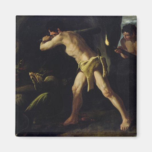 Hercules vechten met de Lernaean Hydra Magneet (Voorkant)