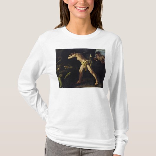 Hercules vechten met de Lernaean Hydra T-shirt (Voorkant)