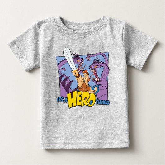 Hercules vs Hydra - It's a HERO Thing Baby T-Shirt (Voorkant)