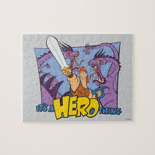 Hercules vs Hydra - It's a HERO Thing Jigsaw Puzzl Legpuzzel (Horizontaal)