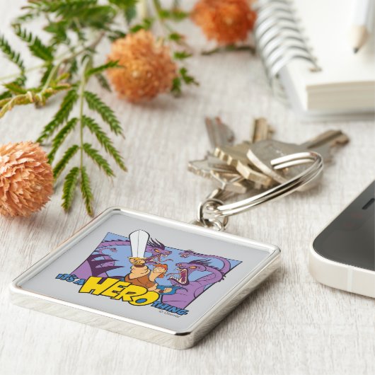 Hercules vs Hydra - It's a HERO Thing Keychain (Zijkant)