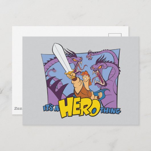 Hercules vs Hydra - It's a HERO Thing Postcard Briefkaart (Voorkant / Achterkant)