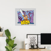 Hercules vs Hydra - It's a HERO Thing Poster (Thuiskantoor)