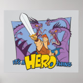 Hercules vs Hydra - It's a HERO Thing Poster (Voorkant)