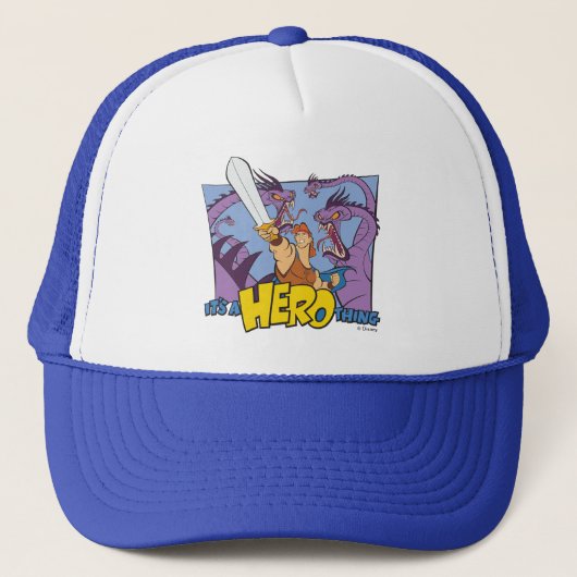 Hercules vs Hydra - It's a HERO Thing Trucker Hat Trucker Pet (Voorkant)