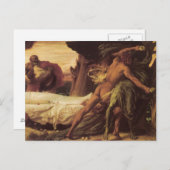 Hercules worstelt met de leeuw briefkaart (Voorkant / Achterkant)