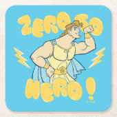 Hercules - Zero to Hero Square Paper Coaster Kartonnen Onderzetters (Voorkant)