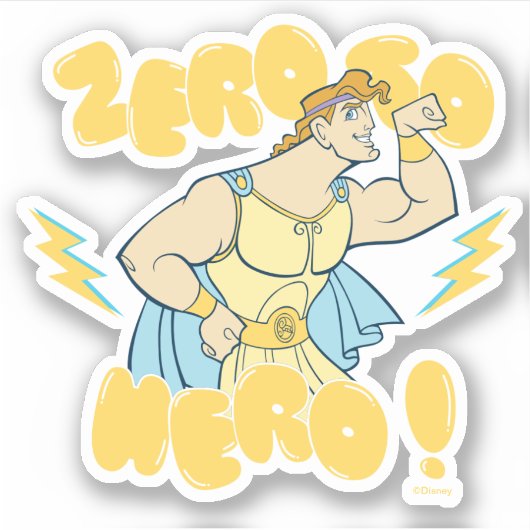 Hercules - Zero to Hero Sticker (Voorkant)