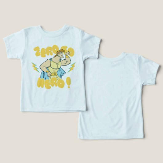 Hercules - Zero to Hero Toddler T-shirt (Ontwerp Voorkant & Achterkant)