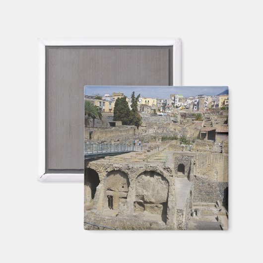 Herculium, Ercolano, Campania, Italië Magneet (Voorkant / Achterkant)