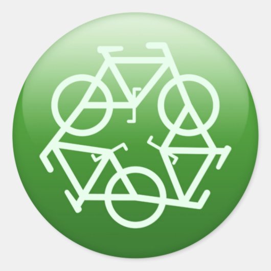Hercyclus Ronde Sticker (Voorkant)