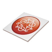 Hercycluskeramische Tegel Tegeltje (Zijkant)