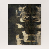 Herd Camargue Ponies in water Legpuzzel (Verticaal)