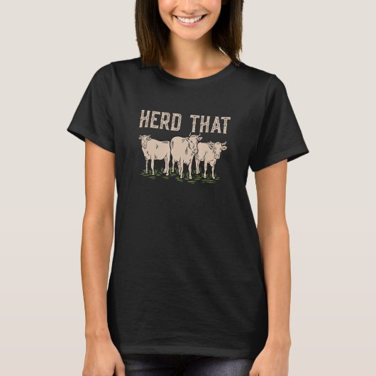 Herd dat Boerderij dierfokkerij T-shirt (Voorkant)