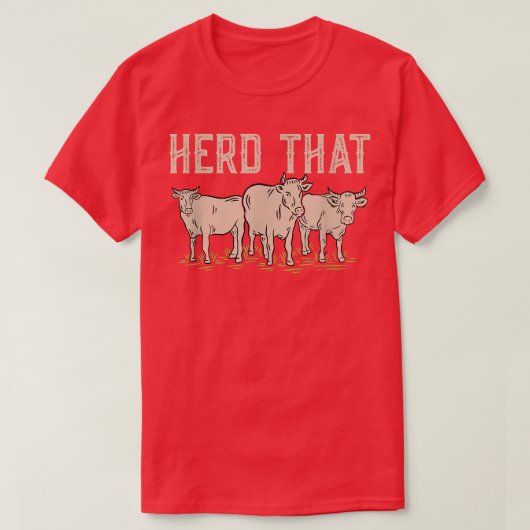 Herd dat Boerderij dierfokkerij T-shirt (Design voorkant)