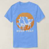 Herd dat de Koe Farmer overheerst T-shirt (Design voorkant)