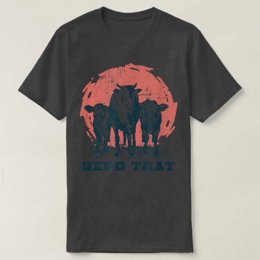 Herd dat de Koe veeteelt en veeteelt ontwerpt T-shirt (Design voorkant)