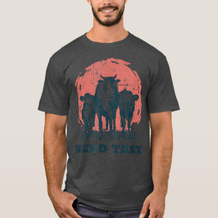 Herd dat de Koe veeteelt en veeteelt ontwerpt T-shirt