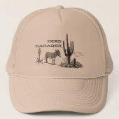 Herd Manager Mesh Trucker Hoed Trucker Pet (Voorkant)