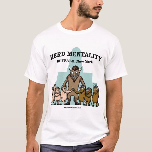 Herd Mentality Buffalo, NY (alleen voor) T-Shirt (Voorkant)