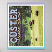 HERD OF BISON - CUSTER STATE PARK - SOUTH DAKOTA POSTER (Voorkant)