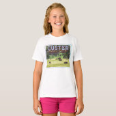 HERD OF BISON - CUSTER STATE PARK - SOUTH DAKOTA T-SHIRT (Voorkant volledig)