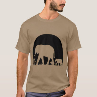 Herd of elephants boy funny t-shirt
