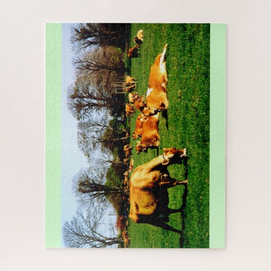 Herd of Jersey cows Legpuzzel (Verticaal)