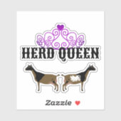 Herd Queen -  Nigerian Dwarf Goat Sticker (Vel)
