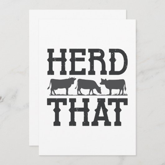 Herd That Bedankkaart (Voorkant / Achterkant)