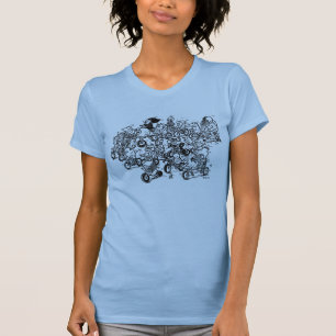 Herd van Bikes (Dames) T-shirt