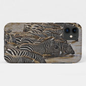 Herd van de Zebras van Burchell drink Mara Case-Mate iPhone Case (Achterkant (horizontaal))