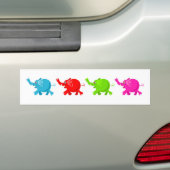 Herd van Elephants Bumpersticker (Op auto)