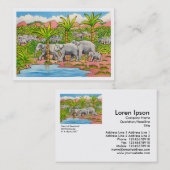 Herd van Elephants Visitekaartje (Voorkant / Achterkant)