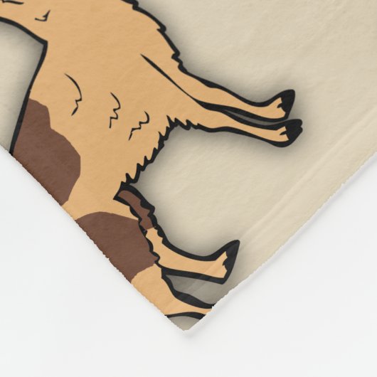 Herd van Llamas Fleece Deken (Hoek)