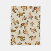 Herd van Llamas Fleece Deken (Voorkant)