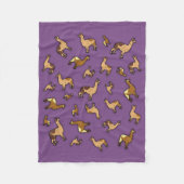 Herd van Llamas Fleece Deken (Voorkant)
