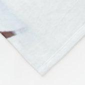 Herd van paarden die op wintersneeuw lopen fleece deken (Hoek)