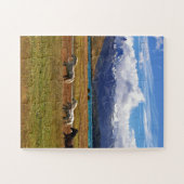 Herd van paarden Galloping in Field Legpuzzel (Horizontaal)