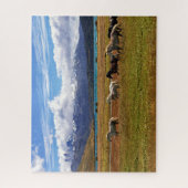 Herd van paarden Galloping puzzle Legpuzzel (Verticaal)