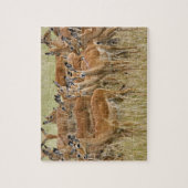 Herd van vrouw Impala, Masai Mara, Kenia. Legpuzzel (Verticaal)