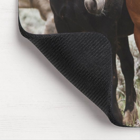 Herd van wilde paarden muismat (Hoek)