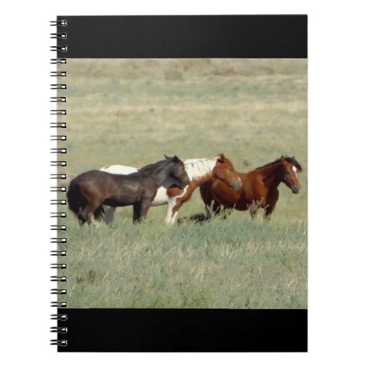 Herd van wilde paarden notitieboek (Voorkant)