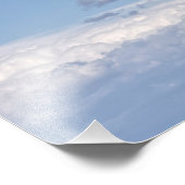 Herd wolken aan de hemel foto afdruk (Hoek)