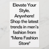 Herdefinieer je stijl met deze flyer (Achterkant)