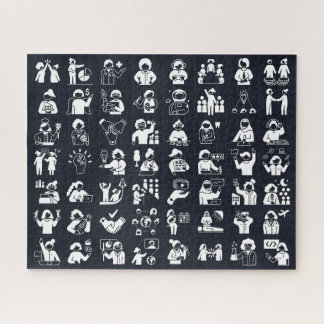 Herdefiniëren van vrouwen puzzel legpuzzel