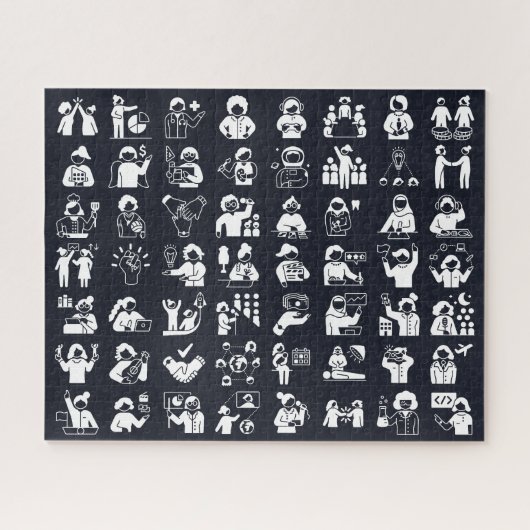 Herdefiniëren van vrouwen puzzel legpuzzel (Horizontaal)