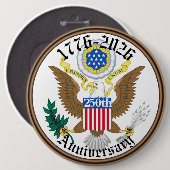 Herdenk 250 jaar Amerikaanse vrijheid Ronde Button 6,0 Cm (Voorkant /achterkant)