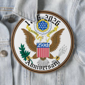 Herdenk 250 jaar Amerikaanse vrijheid Ronde Button 6,0 Cm (In situ)